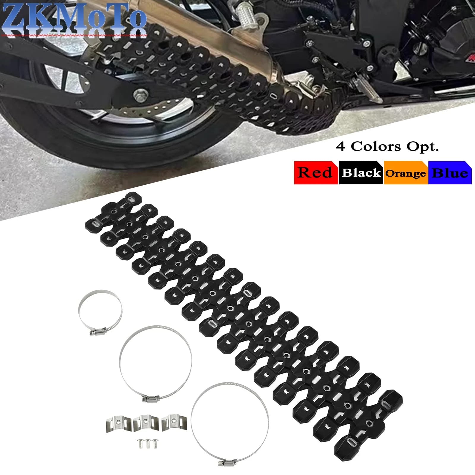 Moto 60 centimetri Tubo Di Scarico Esteso Copertura di Protezione Dal Calore Per KTM SX XC XCW TPI Sei Giorni 125 250 300 Per HUSQVARNA TC TX TE i