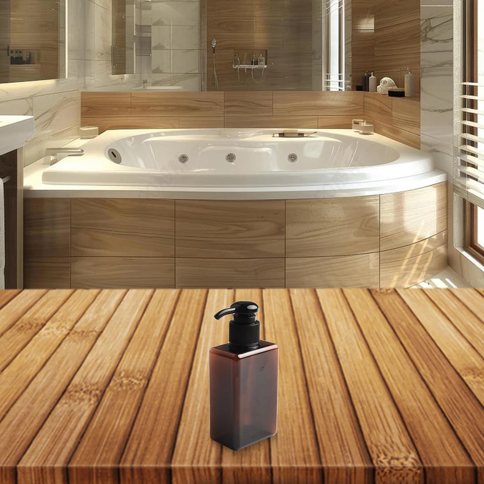 Dispenser di sapone schiumogeno Contenitore per bottiglia con pompa ricaricabile da 150 ml per shampoo, gel doccia, sapone per le mani, adatto per l'uso in bagno