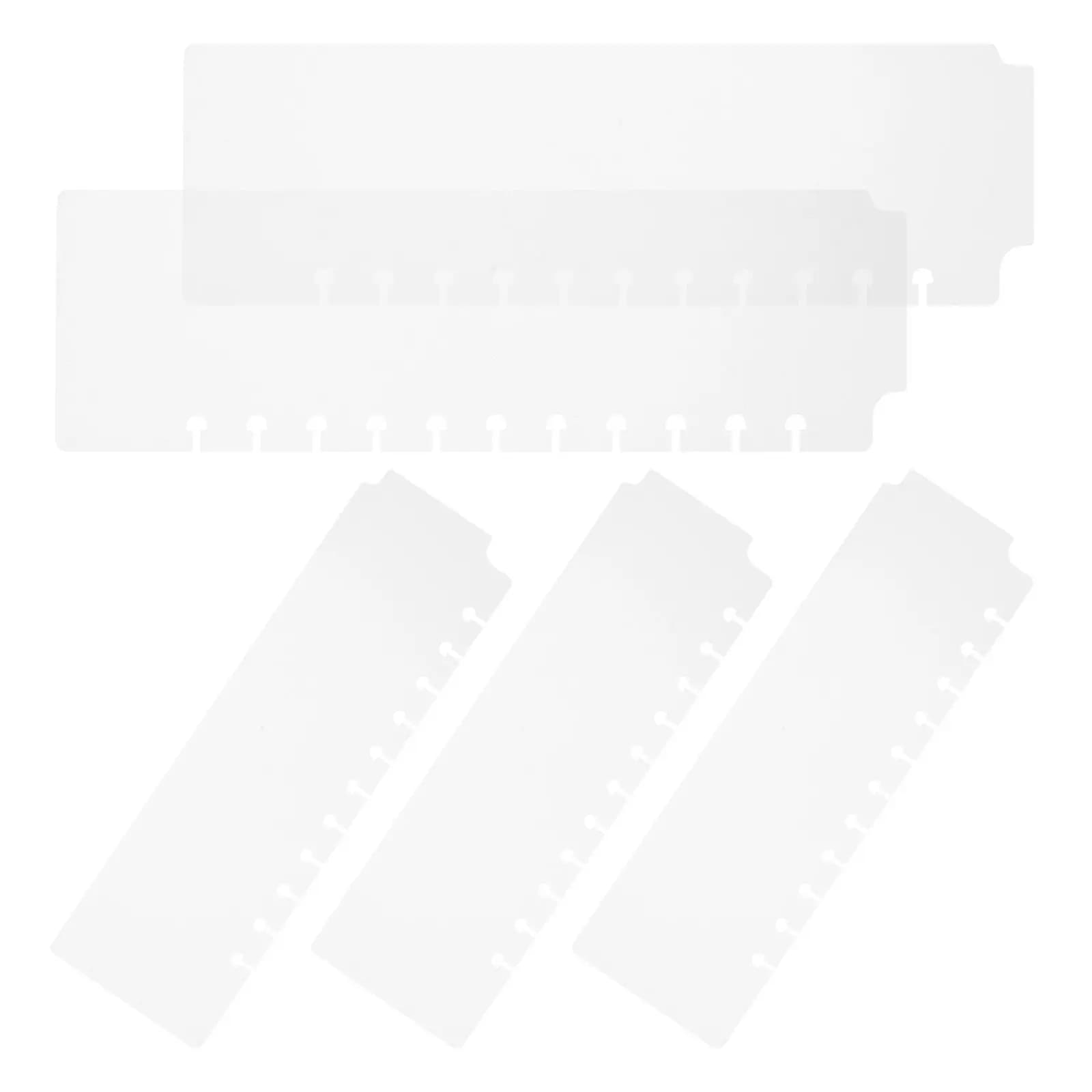 5 Pezzi Mini Divisori in Plastica con Linguette Indice a Scatto per Agende, Organizzazione Appunti e Quaderni a Fogli Mobili