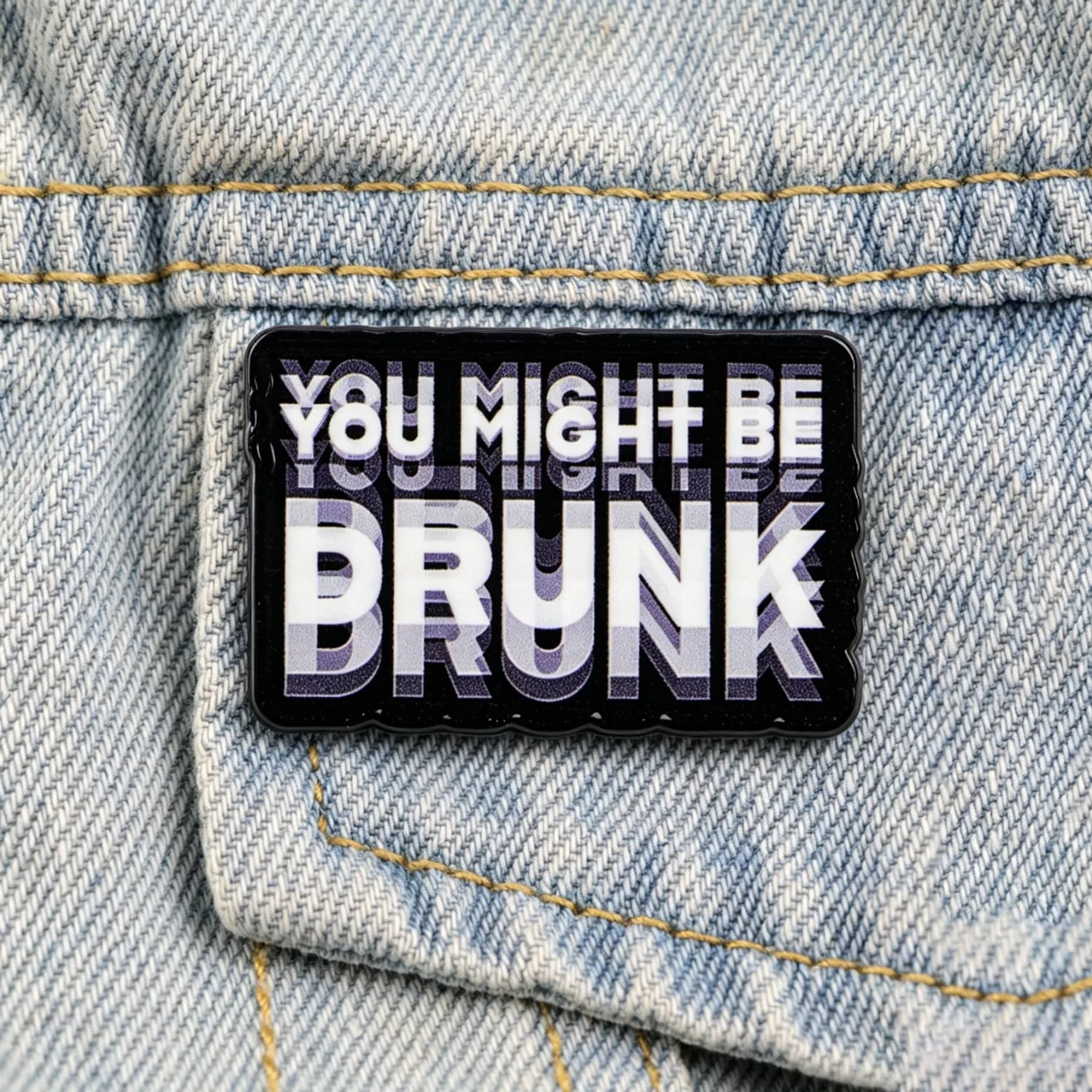 You Might Be Funny Text Enamel Pin Letter Lapel Brooch Badge for Denim Jacket Backpack Novelty Party Humor Jewelry Gift