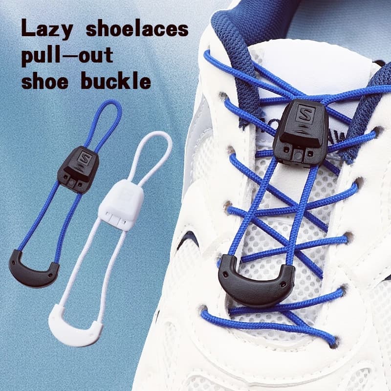Lacci per Scarpe da Tennis Senza Nodo, Lacci Rotondi Senza Lacciatura per Adulti e Bambini, per Escursionismo e Corsa, Unisex, Accessori per Scarpe