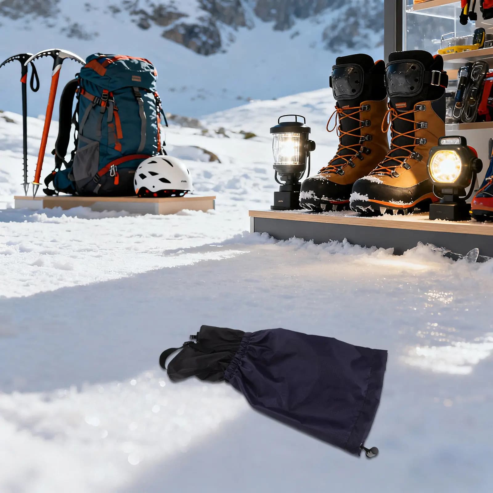 2 Pezzi Ghetre Impermeabili per Gambe da Esterno per Sabbia e Neve, Protezioni per Stivali da Escursionismo e Arrampicata, per Trekking in Montagna