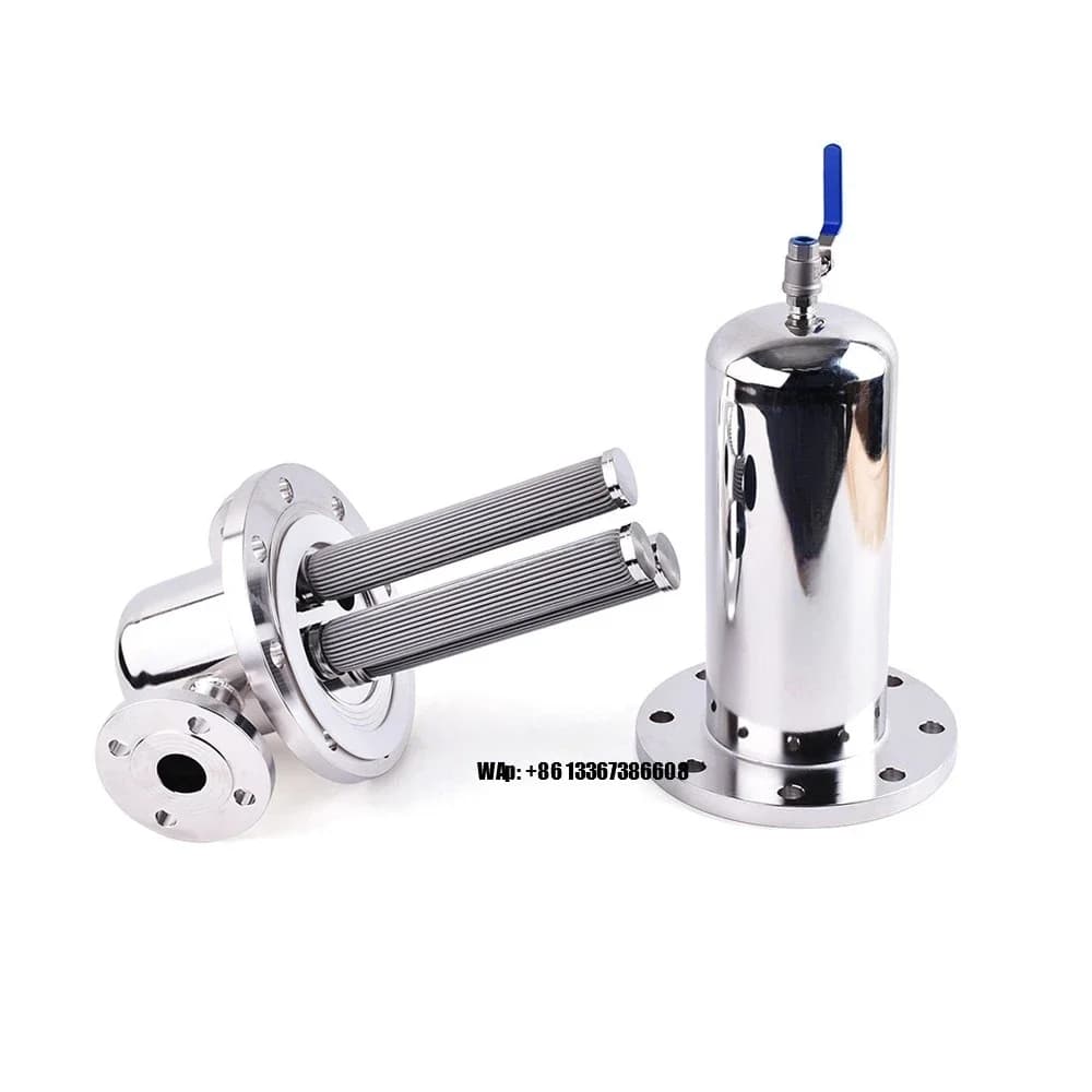 High Purity Stainless Steel Sintered Filter Industrial Nitrogen LPG Turbine Gas Purifier Air Filter