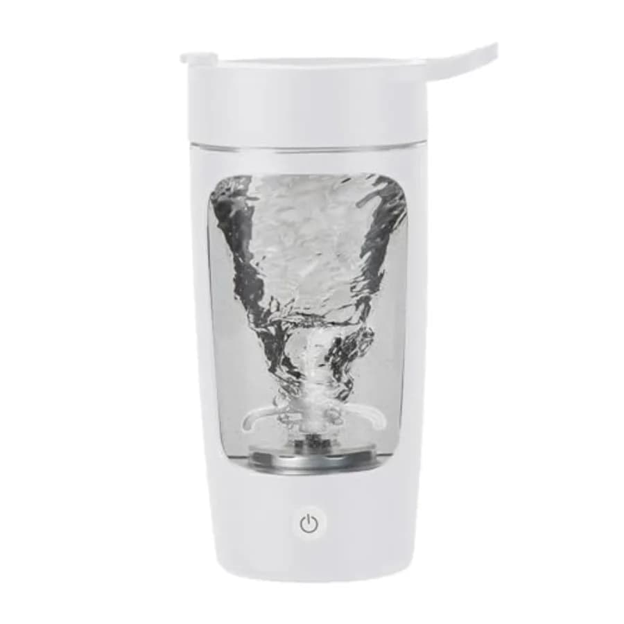 Bottiglia shaker elettrica, bottiglie per frullati proteici, tazza mixer portatile in Tritan senza BPA, tazze shaker ricaricabili e contenitori per pasti.