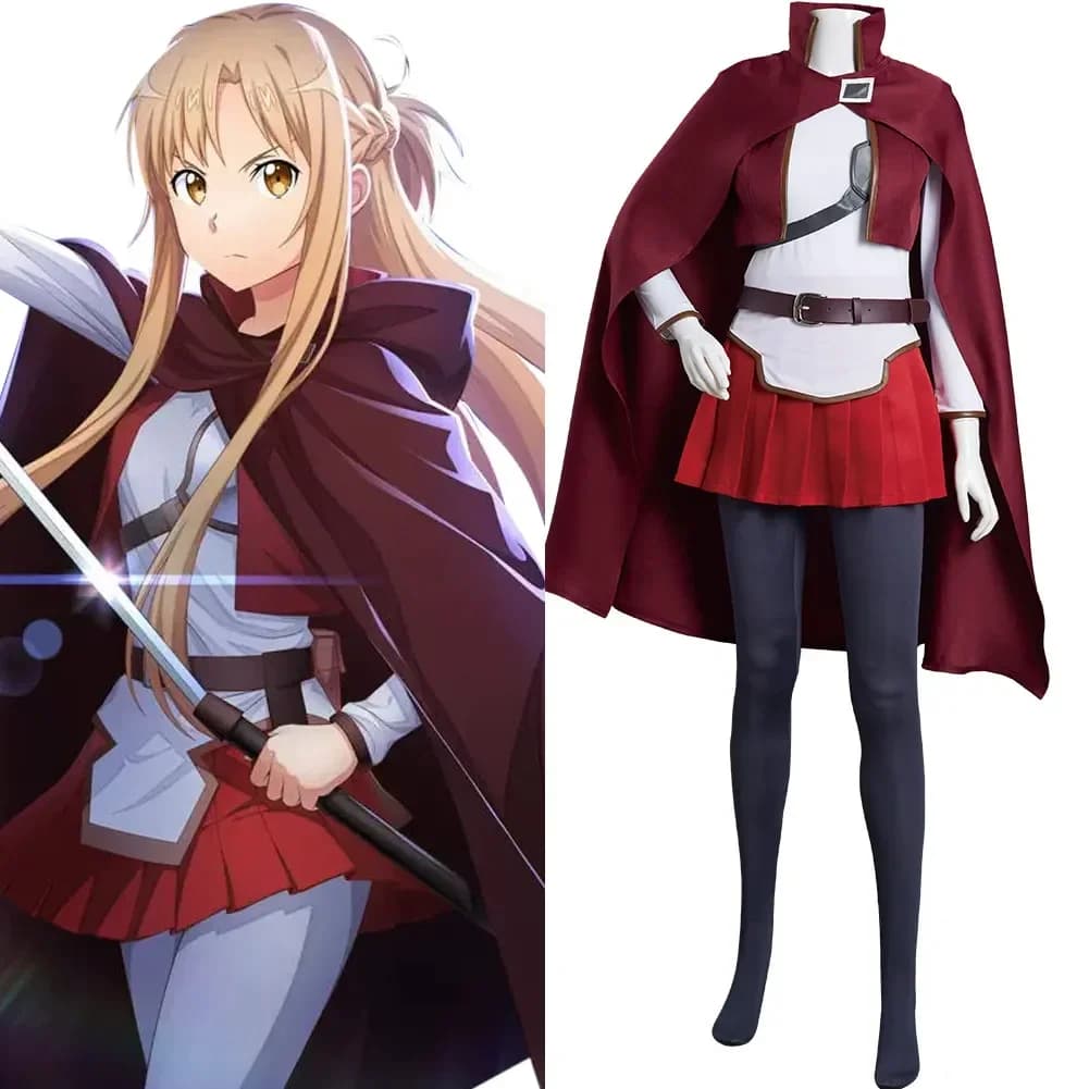 Anime Sword Art Online Il film: Aria progressiva di una notte senza stelle Asuna Yuuki Costume cosplay