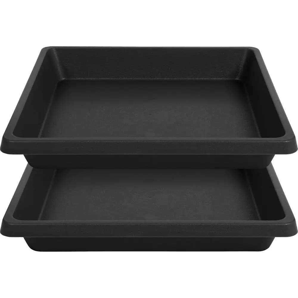 Set of 2 Subvases Backgrounds from 18 Inches, Plastic Trays Without Draining Holes, Water Containers for Plants