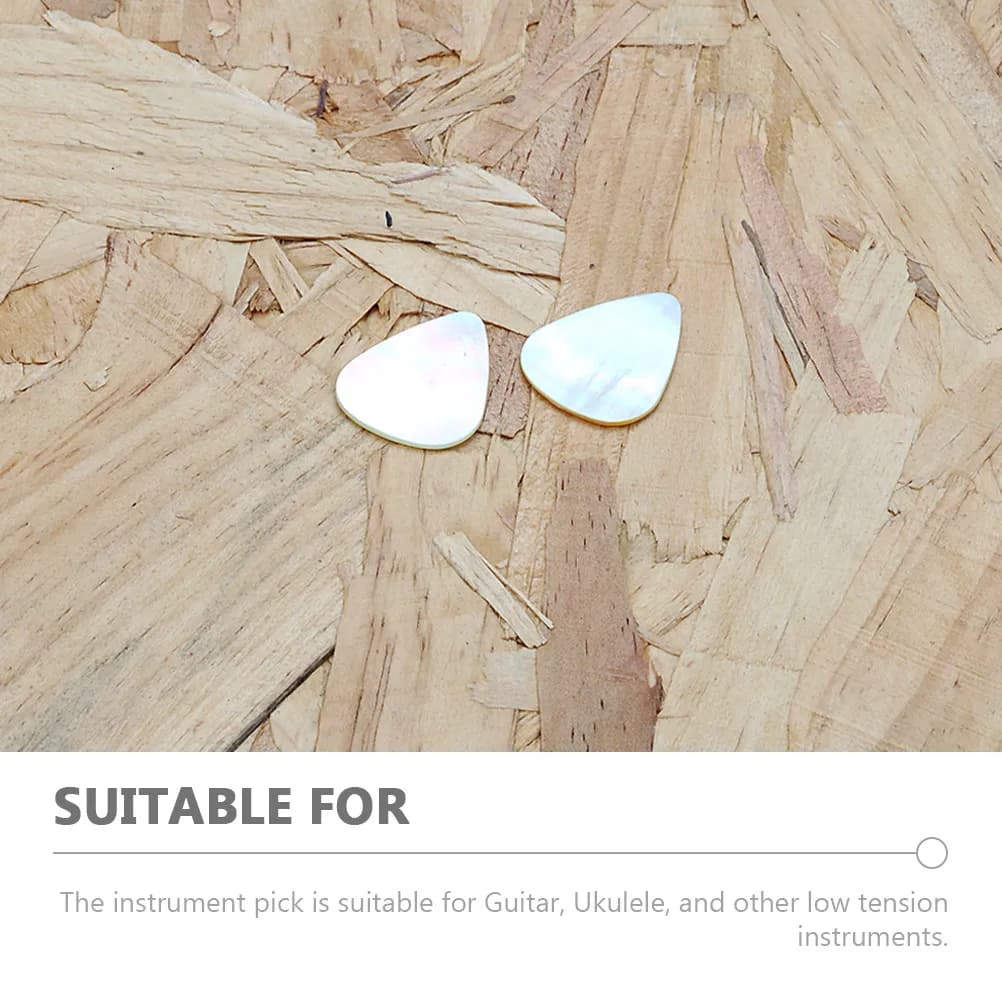 2 Pezzi Plettri per Chitarra in Pietra a Forma di Goccia d'Acqua per Suono Nitido, Accessorio per Chitarra Elettrica, Acustica e Ukulele