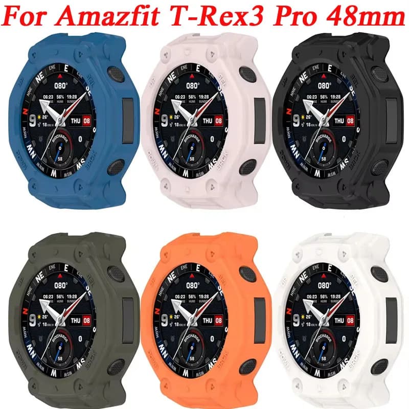 Belt for Huami Amazfit T-Rex3Pro 48mm Smartwatch Protective Cover Soft Shell Accessories for Amazfit T-Rex 3Pro 48mm