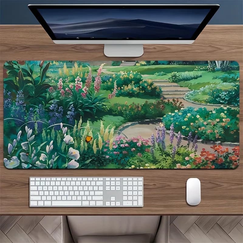 Tappetino per Mouse da Scrivania per il Nuovo Anno, Superficie in Tessuto Antiscivolo con Base in Gomma, Regalo per PC e Laptop