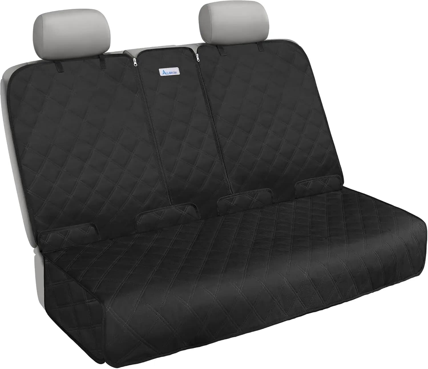 Coprisedile Impermeabile per Auto/SUV/Camion, Sedile Diviso, Antiscivolo, Facile da Pulire - Nero