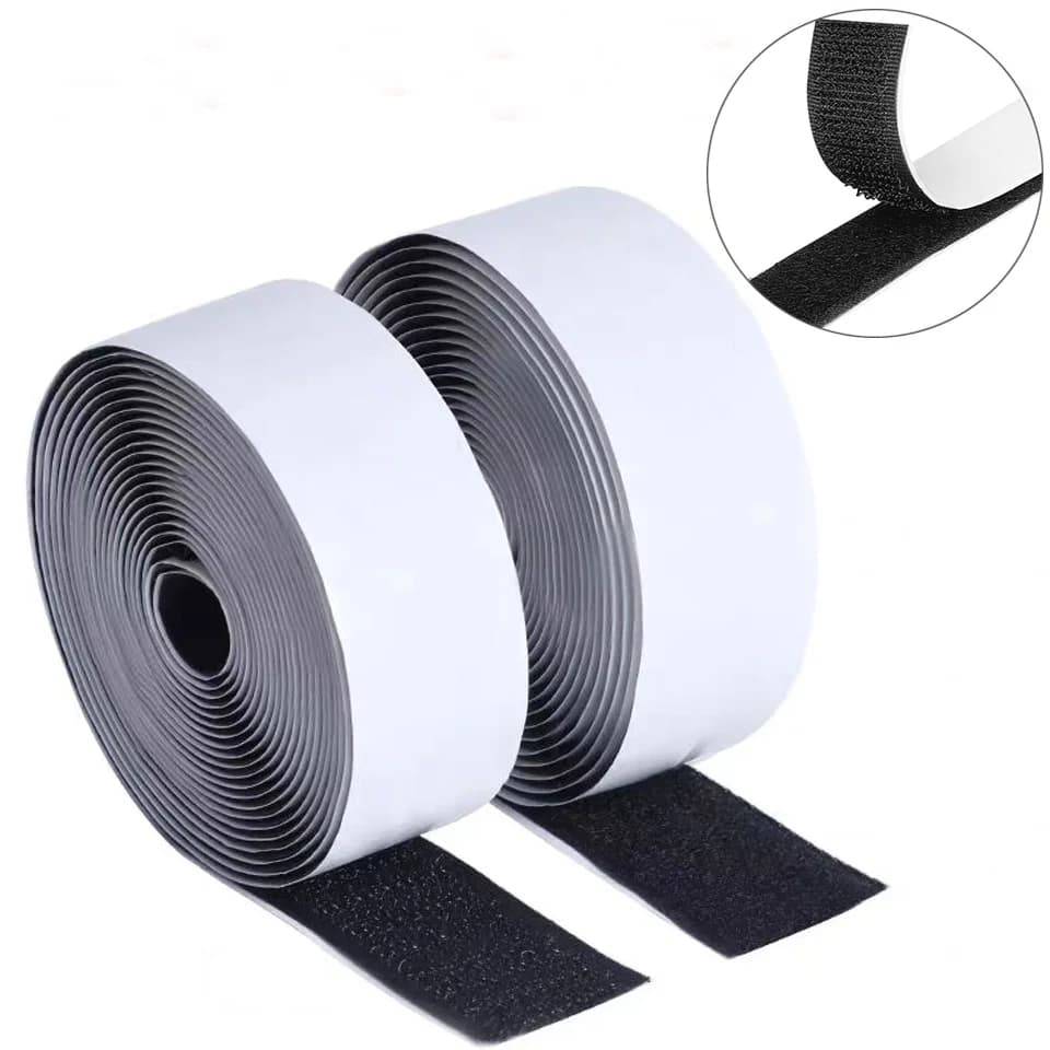 Nastro Adesivo con Ganci e Anelli Ultra Resistente | Larghezza 20-50mm | Colla Extra Forte per Fai-da-Te, Organizzazione Domestica, Lavori Artigianali