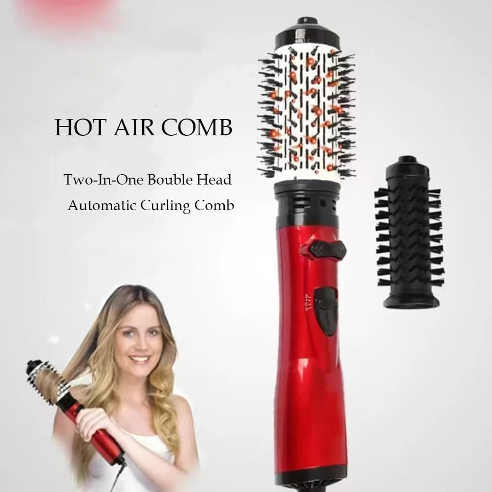 Asciugacapelli Elettrico a Ioni Negativi, Spazzola Rotante ad Aria Calda, Strumento per Styling Professionale