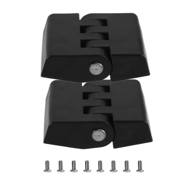 ABTC-Motorcycle Rear Top Case Hinges 2 Pcs Includes Two Nylon Hinges, Eight Screws Hardware For Motorbike Tail Box