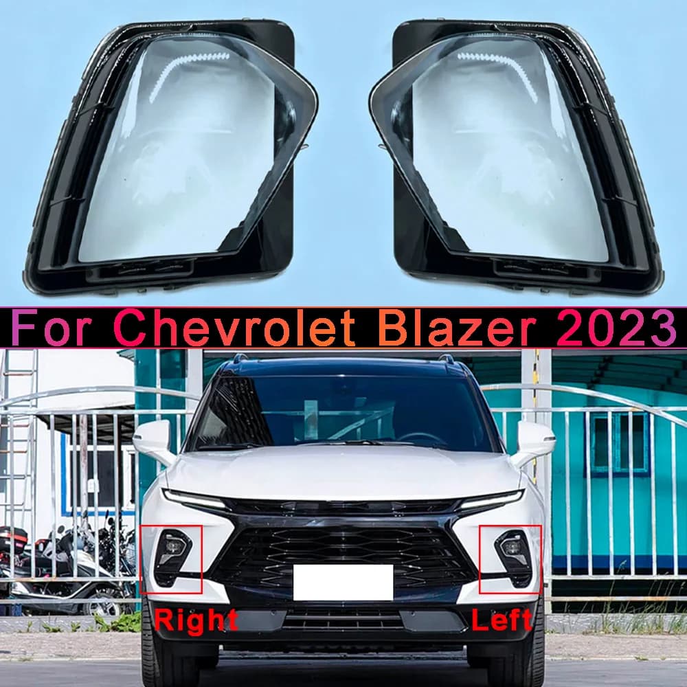 Front Headlight Cover Transparent Lamp Shade Headlamp Lamp Shell Replace Original Lampshade Plexiglass 2023 For Chevrolet Blazer