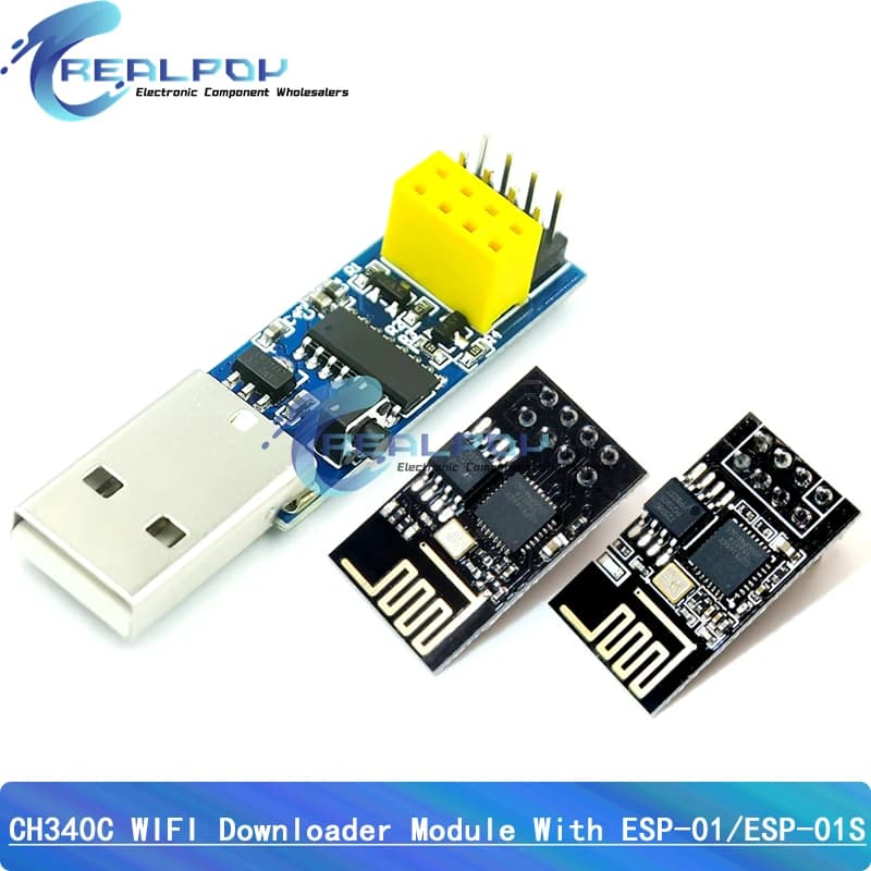 CH340C USB ESP8266 ESP-01 ESP01S Prog WIFI Downloader Module Development card for Arduino programmer adapter