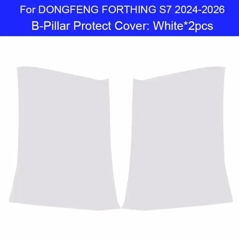 Auto B-Pillar Porta Anti-Calcio Proteggere Pad In Pelle PU Auto Tronco Anti-Sporco Resistente Ai Graffi Per DONGFENG FORTHING S7 2024-2026