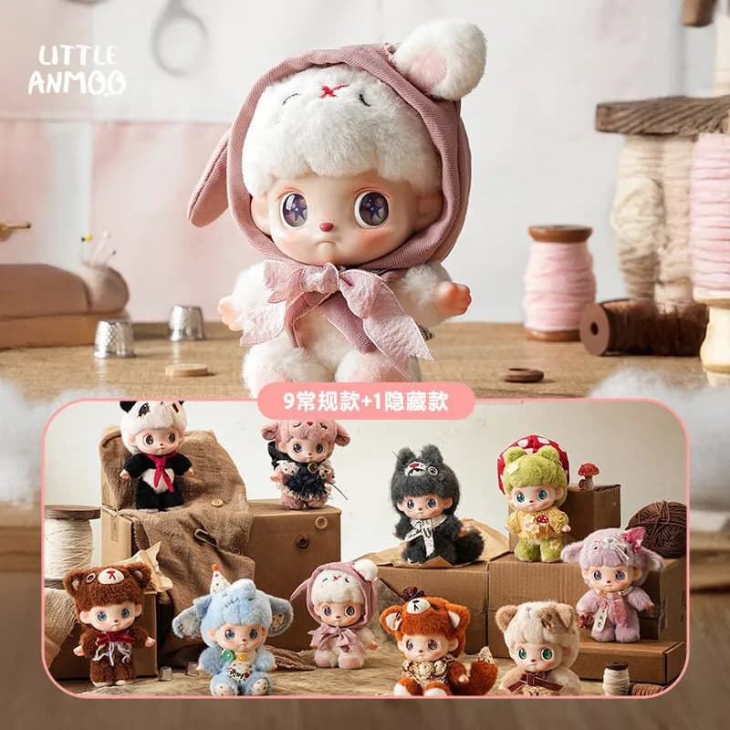 Little Anmoo Authentic Tnt Lost Doll Blind Box Peluche Statuetta in Vinile Ciondolo Carino Regalo da Collezione per Donna Adulta Decorazione Casa