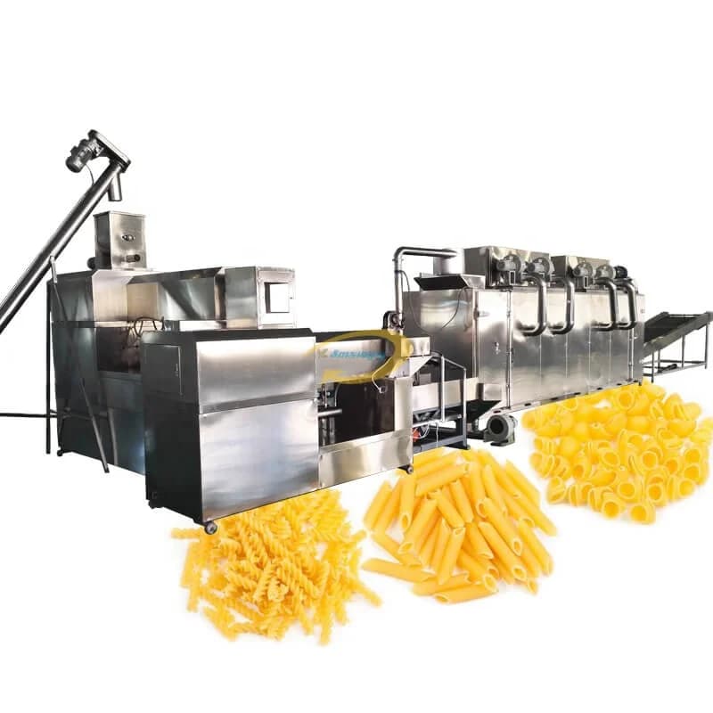 2023 Hot Selling 100-150 KG/H Macaroni Making Machine/ Pasta Making Machine/Commercial Pasta Production Line