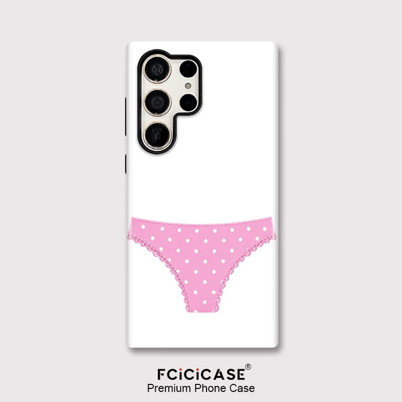 Fcicicase S26 Ultra Acrylic Dual Layer Phone Case For Samsung Galaxy S25+ S24 Plus A26 A56 A16 A36 S23 Sexy Lace Shorts Cover