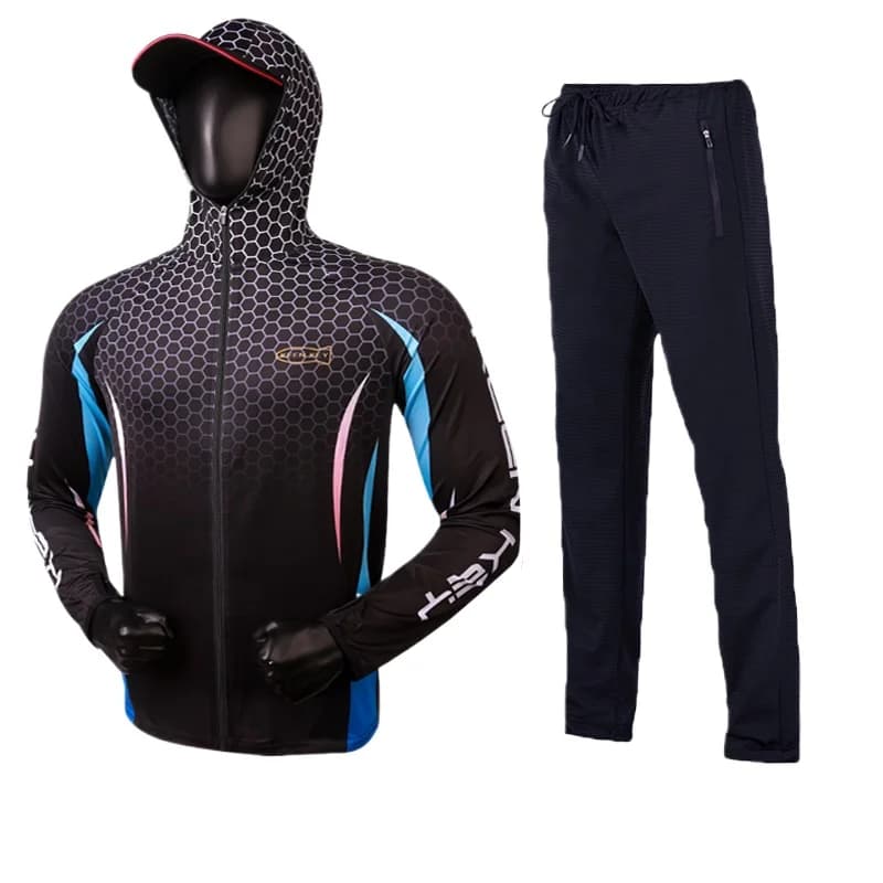 Men's Breathable Summer Fishing Jacket Men's Pants Sea Fishing Dresses with Large Rock bait
