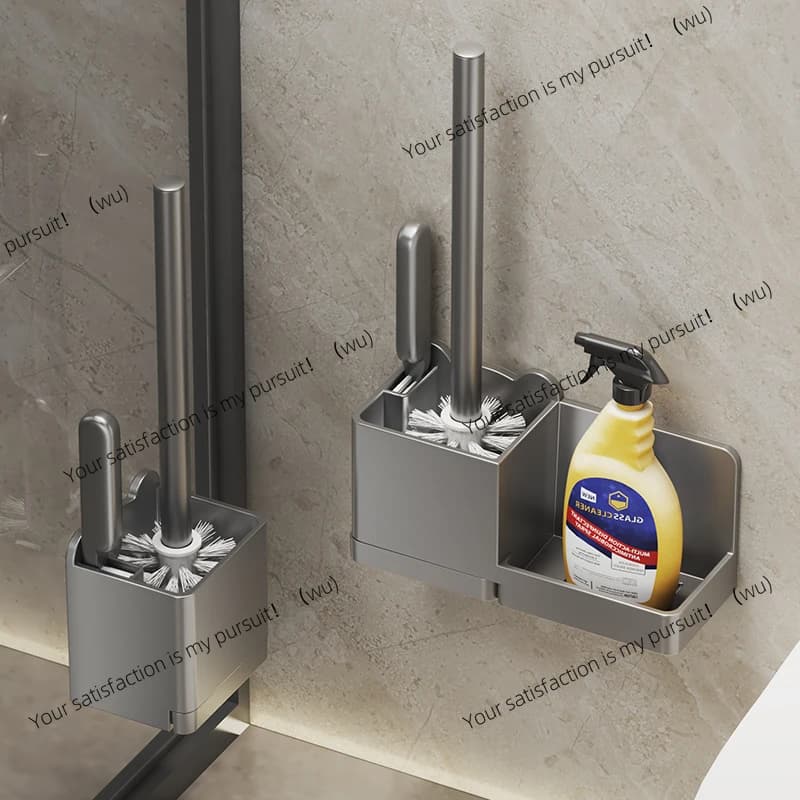 Toilet brush household no dead ends no punching wall hanging bathroom toilet brush cleaning artifact