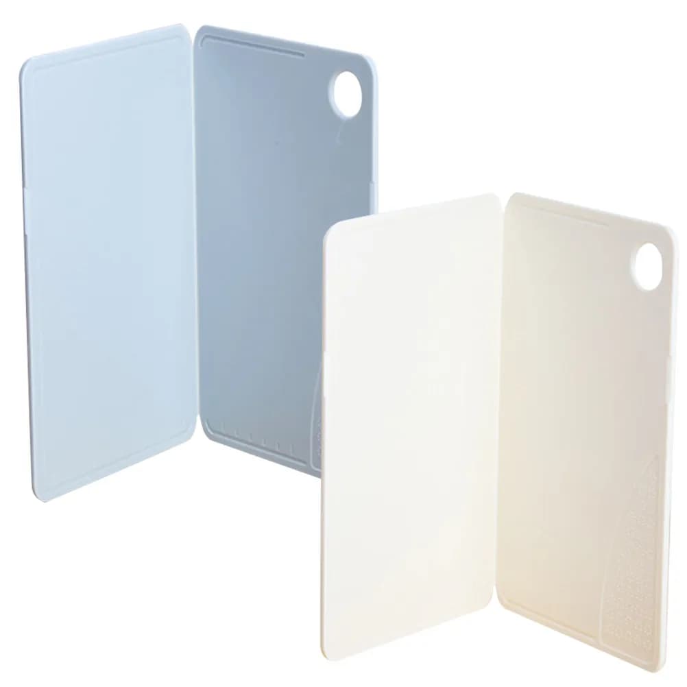 2Pcs Portable Foldable Cutting Boards Premium Plastic Non-Slip Kitchen Board for Fruit Meat Vegetable Outdoor Travel Household