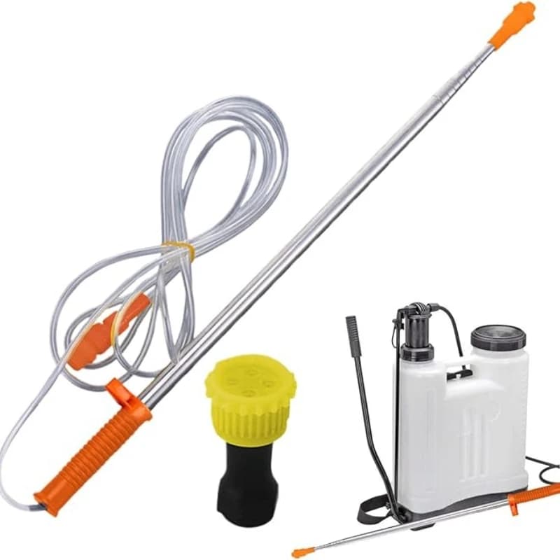 Asta Telescopica in Acciaio Inox da 2,6m, Tubo di Prolunga per Spruzzatore di Pesticidi da Giardino e Accessori per Ugelli di Irrigazione