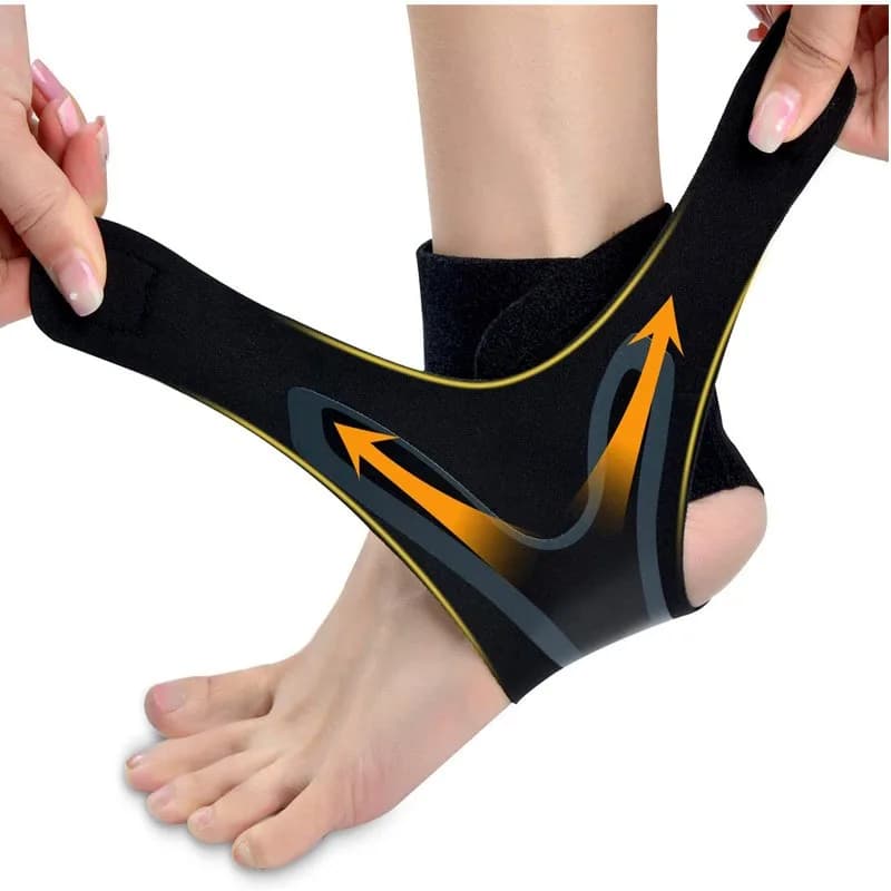 Supporto Regolabile per Caviglia per Recupero da Infortuni Sportivi, Fascia Compressiva per Sollievo dal Dolore e Stabilità