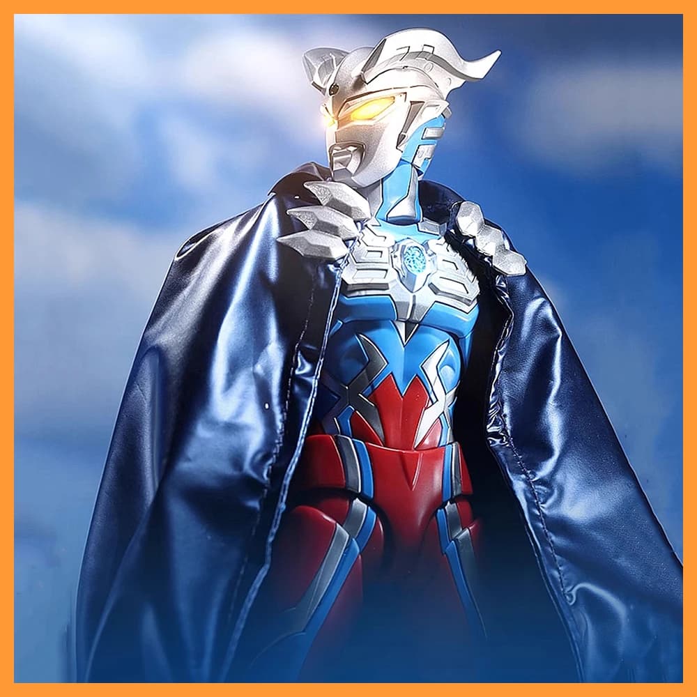 【Solo mantello】 Accessori per scialle con mantello blu in tessuto supereroe zero in scala 1/12 per giocattoli modello di action figure da 6 pollici