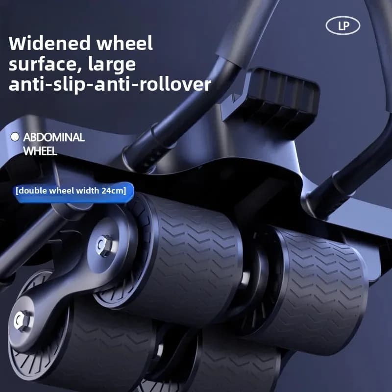 Multifunctional Elbow Support Ab Roller, Automatic Rebound Portable Fitness Gear for Abdominal Muscle Home Sport Workout