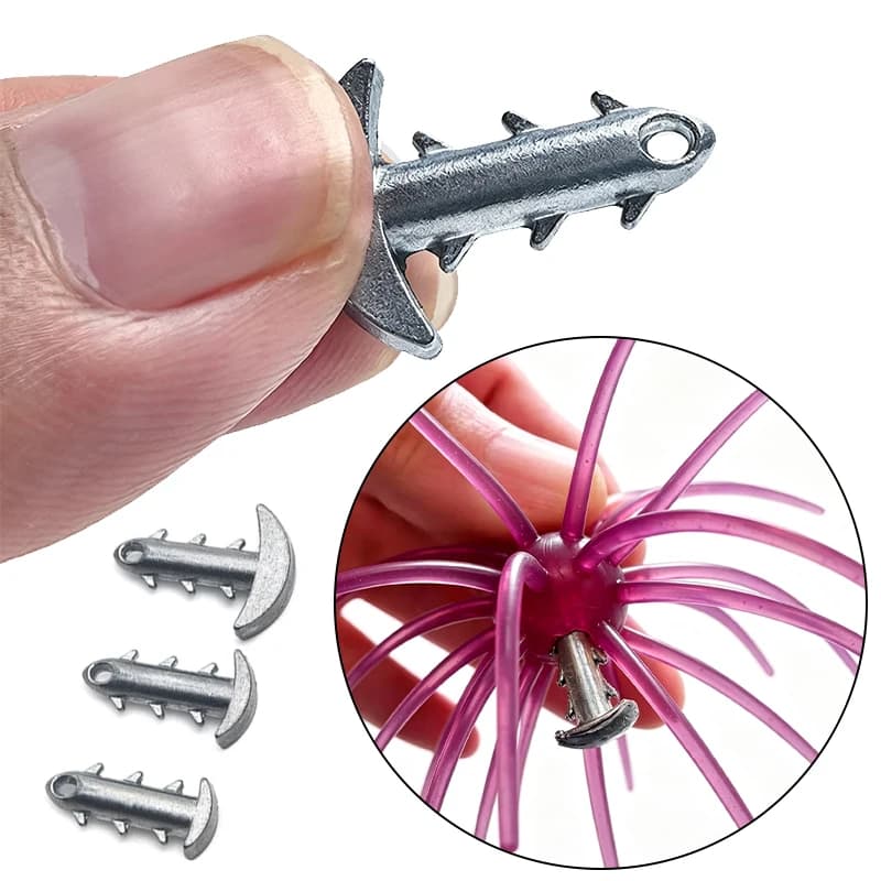 Anchors Styles Sinkers AntiSlip Sea Urchin Baits Fishing Weights Plastic Plastic Lightweight Easy Hook Design for Saltwater Fish