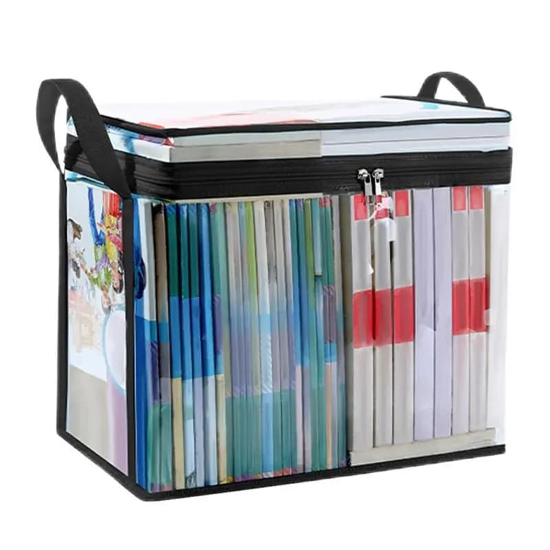 BHBD-Large Transparent Travel Storage Bag Waterproof Transparent Storage Bag With Handle, Zip Storage Bag For Organization
