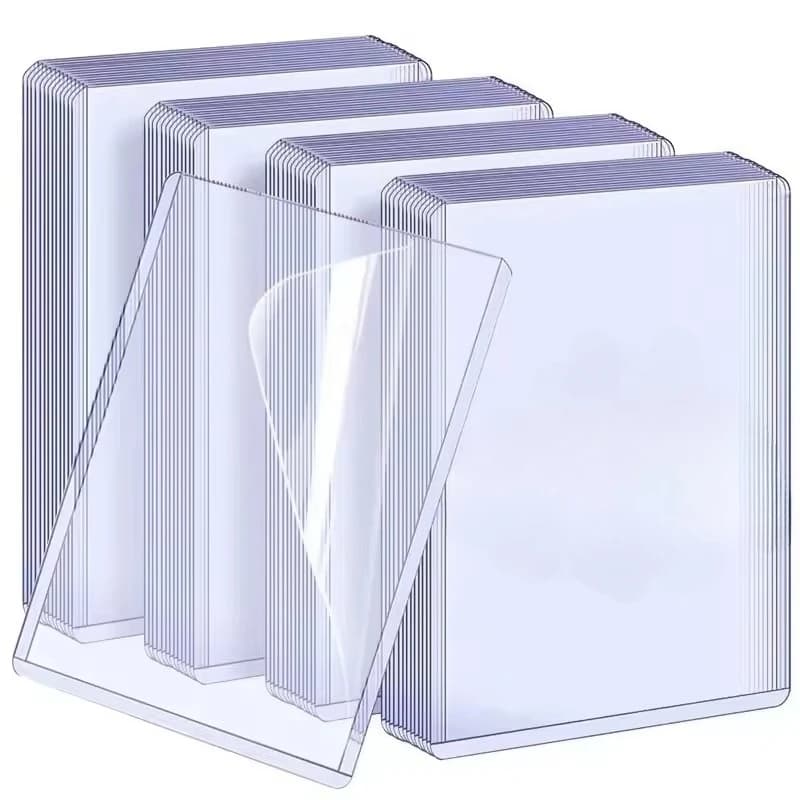 Buste Protettive Rigide in PVC Trasparente 35PT - Protezioni Antigraffio per Carte Collezionabili, Sportive, da Gioco e Carte d'Identità per Conservazione ed Esposizione
