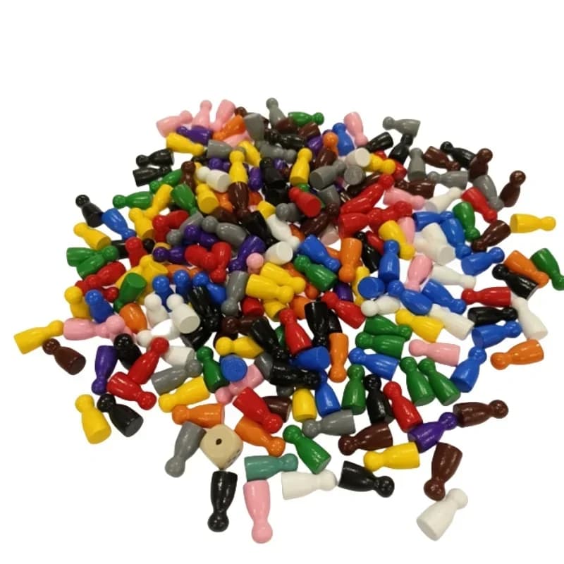 100 pezzi di pennarelli colorati per scacchi in legno 24x12mm gettoni per giochi da tavolo pezzi per giochi di strategia