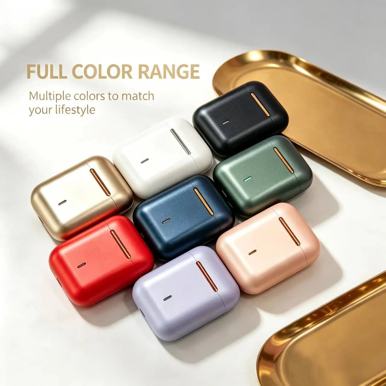 Wireless Bluetooth Earbuds Bluetooth 5.3 TWS Headphones HiFi Stereo In-Ear Earphone Built-in Mic Mini Portable Sports Headset Fo