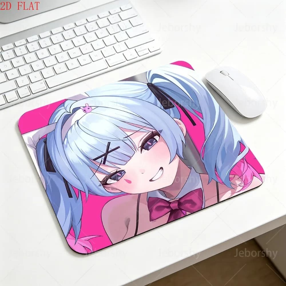 Tappetino per mouse Needy Girl Overdose Ame-chan Anime, tappetino per mouse in gomma antiscivolo con simpatico coniglietto, piccolo tappetino da gioco per PC portatile