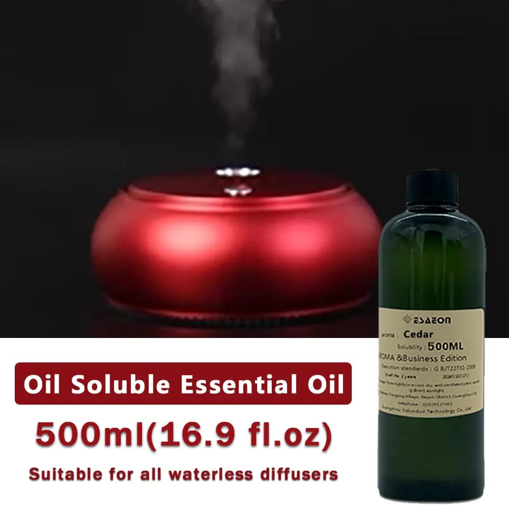 ESAEON 500ml Cedro/Salvia Sale marino Aromaterapia Olio Essenziale - Diffusore Supplemento Liquido, Per Hotel Due Oli Fluidi per Macchine Aroma