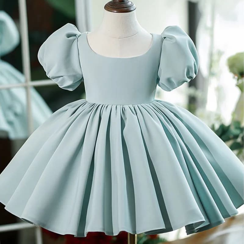 Formale per bambini Ragazza damigella d'onore Matrimonio Principessa Festa di Natale per bambini di lusso Abito da gala verde 1-16 anni Abito da sera per laurea