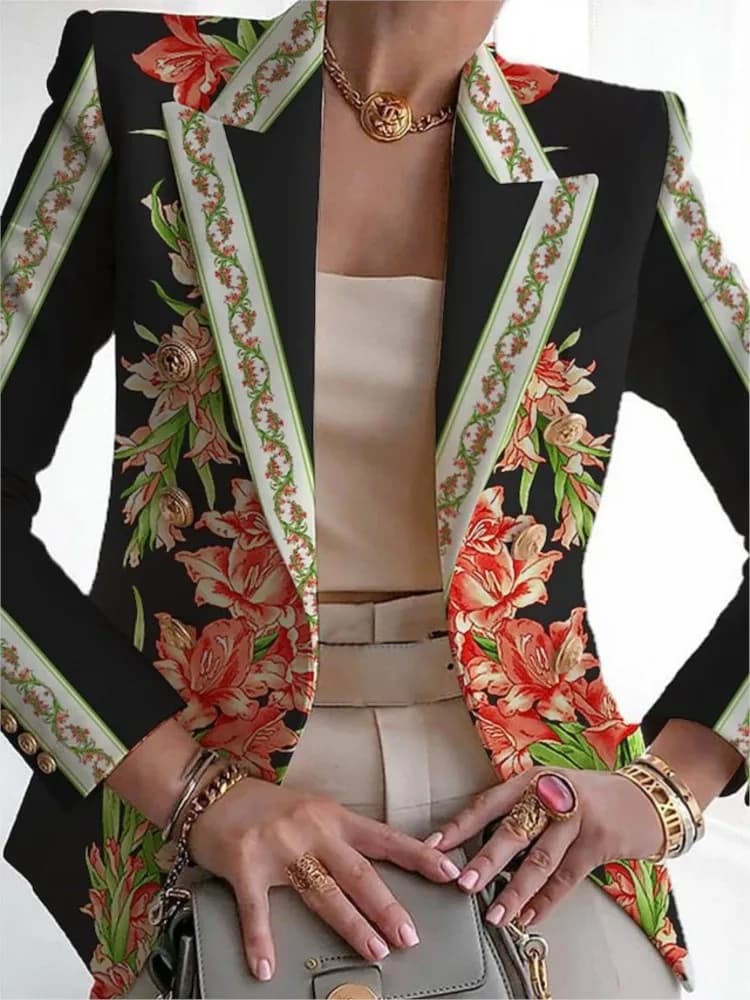 Primavera Autunno Top da donna Moda Casual Scollo a V Spalla di grandi dimensioni Stampato Slim Fit Abito da donna Top 2023 Nuovo lancio