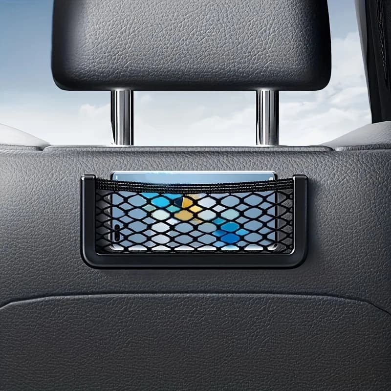 Reti adesive per borse portaoggetti per auto Reti per sedili automatici Porta laterale Tasca per rete Porta per telefono Reti portaoggetti per styling auto resistenti da 15-20 cm