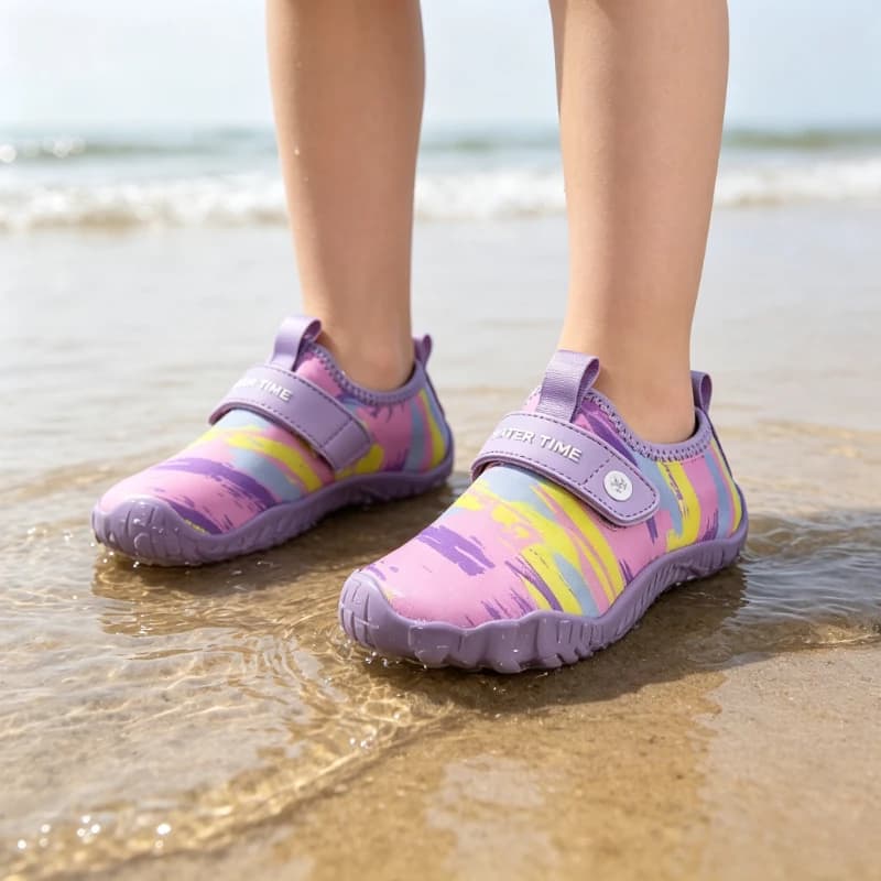 Breathable Anti-Cut Beach Shoes Pink, Quick-Dry Anti-Slip Water Shoes for Snorkeling & Wading,Scratch-Proof Durable Durable Wear