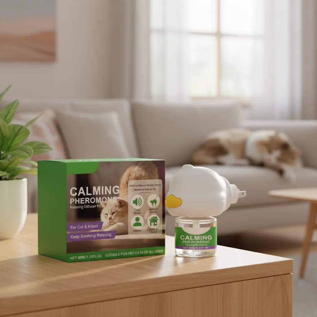 Cat Calming Diffuser Kit Refill Calming Mood Relaxing Anti Anxiety Stress Soothing Comforting Pets Pheromone 1pcs 2026 New