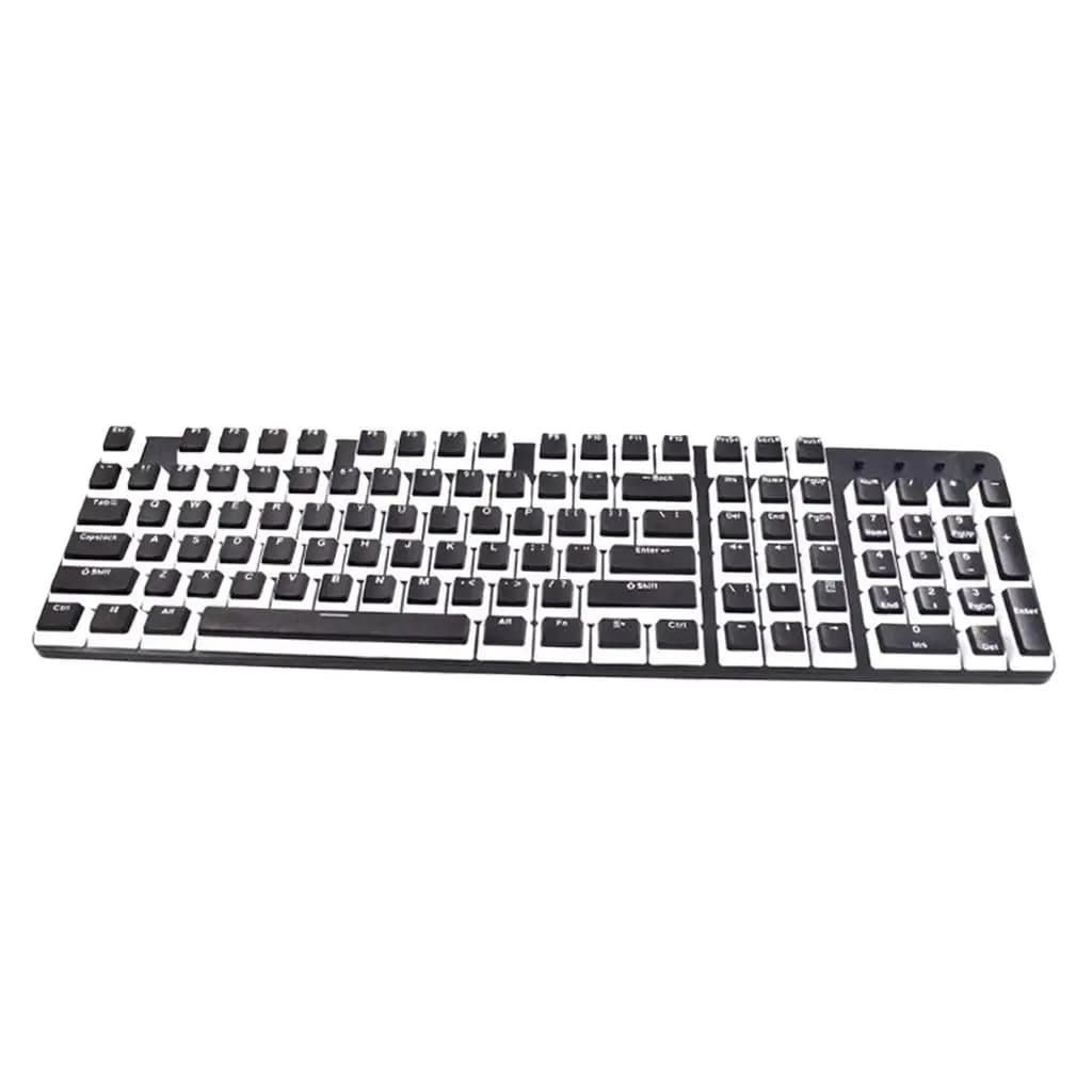 Pudding Set, 104Keys Opaque Double Color PBT Keycap Set for Mechanical Keyboard Gaming Typing DIY Use