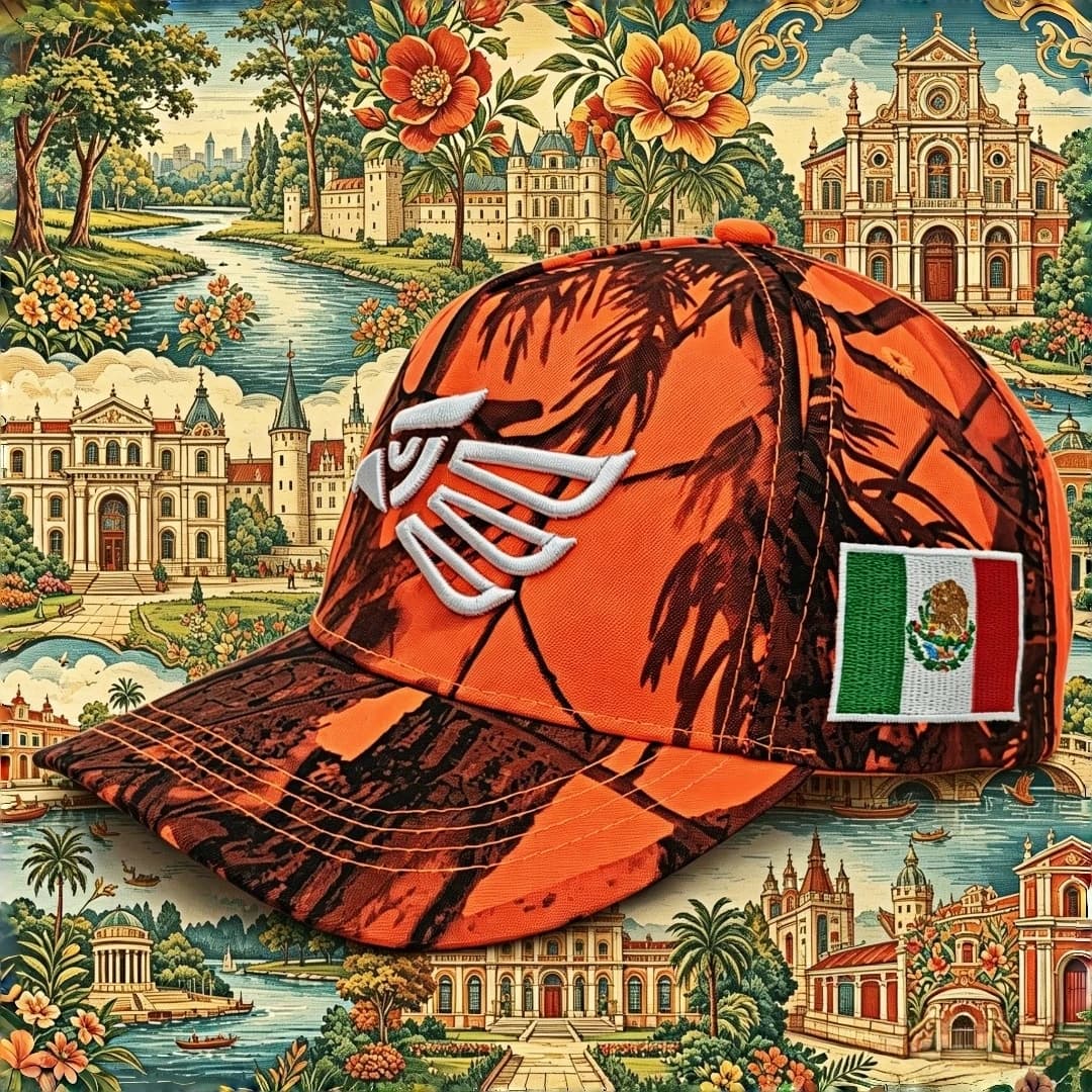 Mexico Flag Camo Eagle Embroidery Baseball Hat Adjustable Hunting Outdoor Sun Cap Men Women Streetwear Visor Dad Cap