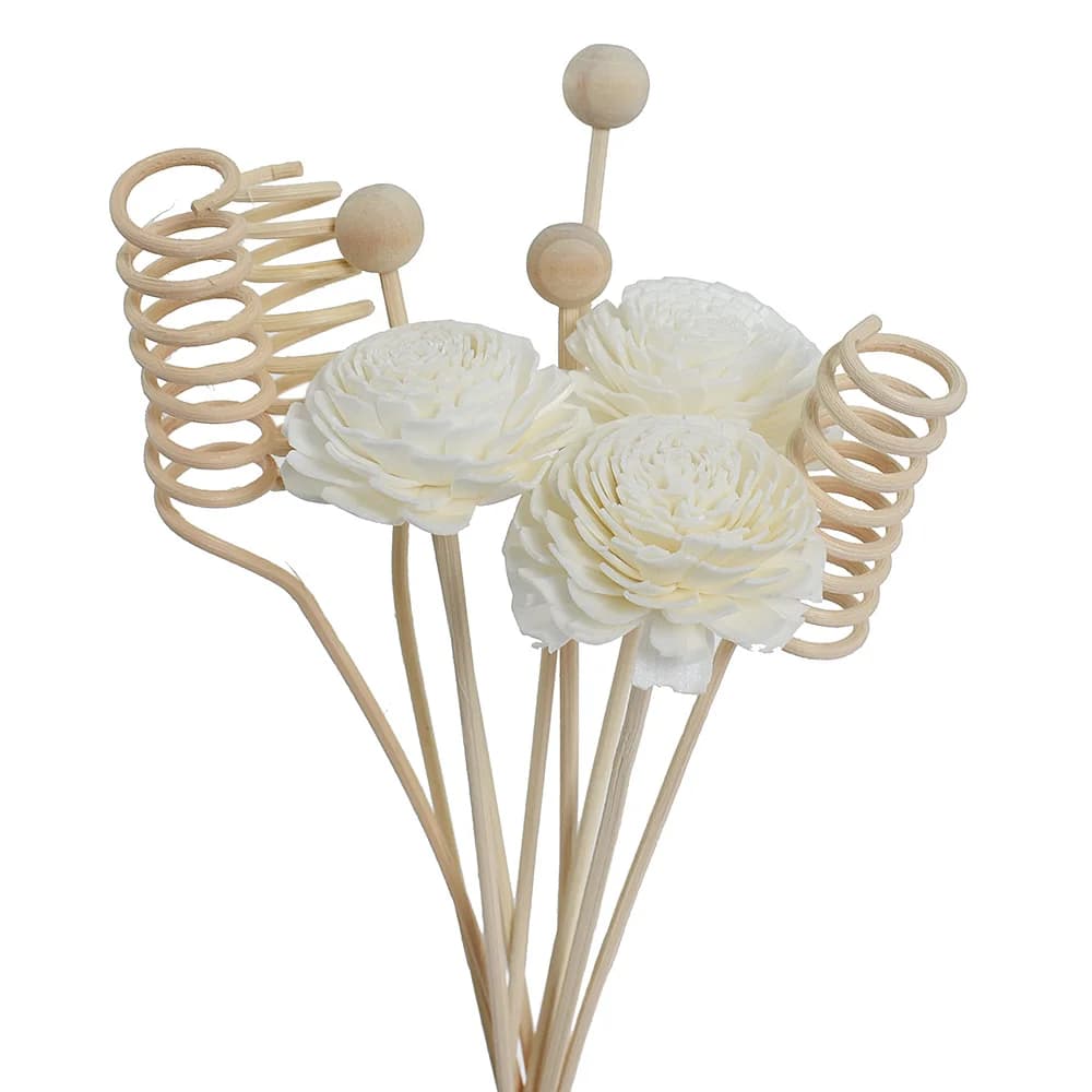 6/8/9 Pezzi Bastoncini Diffusori di Aroma in Rattan Artificiale, Ricarica per Diffusore di Fragranze Fai-da-Te