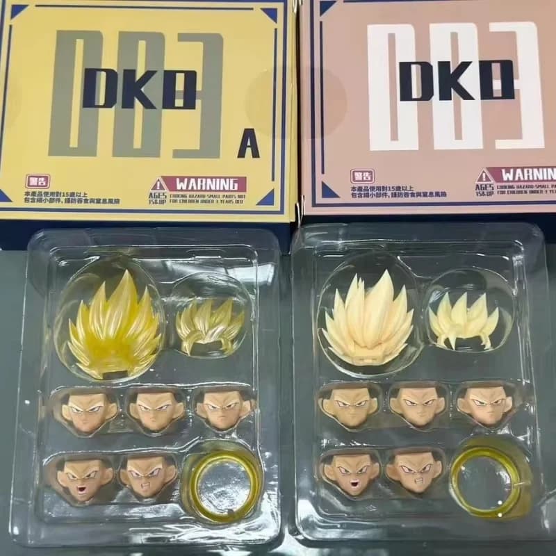 In Magazzino DKO Studio Dragon Ball Z SHF Super Saiyan SSJ2 Lightning Awakening Son Goku Testa Accessori Action Figure Giocattoli Regali
