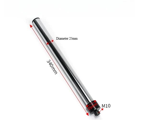 25mm Diameter Microscope Extension Pillar Rod Large Base Industrial Monocular Camera Stand Metal Lengthen Post Accessory