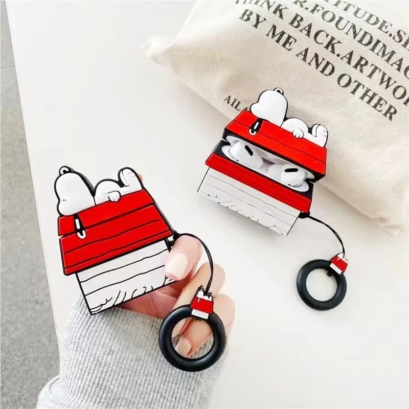 Popular Roof Snoopys AirPods Pro Silicone Case Anti-drop and Soft Suitable for 2nd/3rd Generation Bluetooth Wireless Earphones