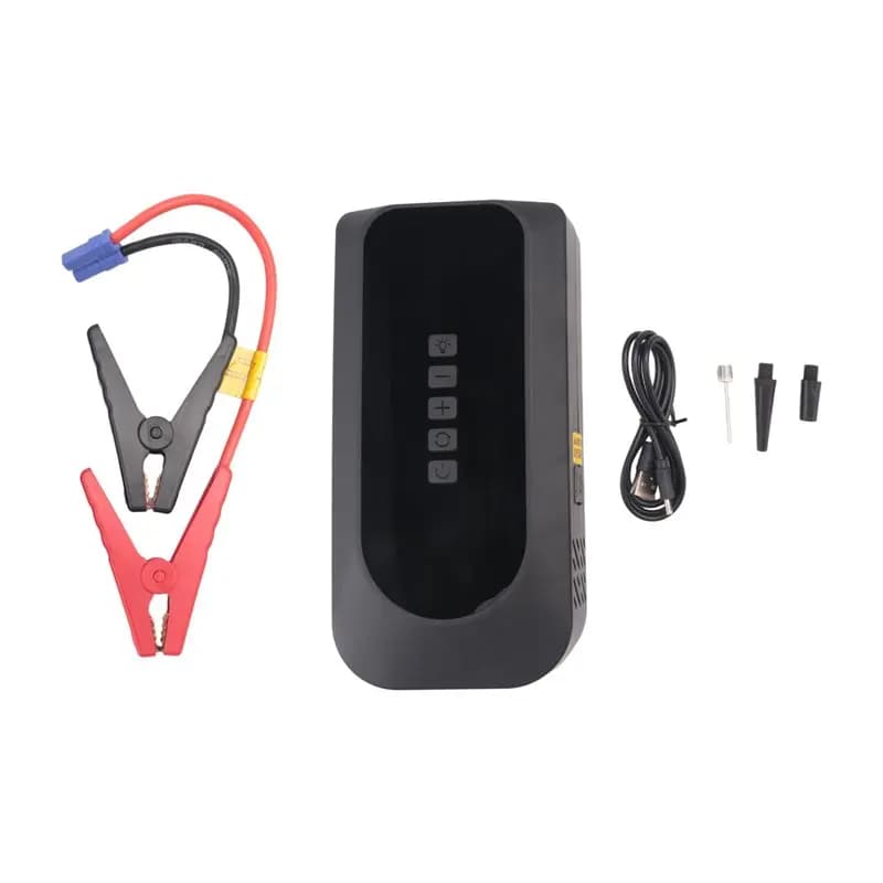 Kit Avviatore d'Emergenza per Auto Stabile e Versatile: 1500A con Compressore d'Aria, Power Bank da 16000mAh e Booster per Ricarica Batteria