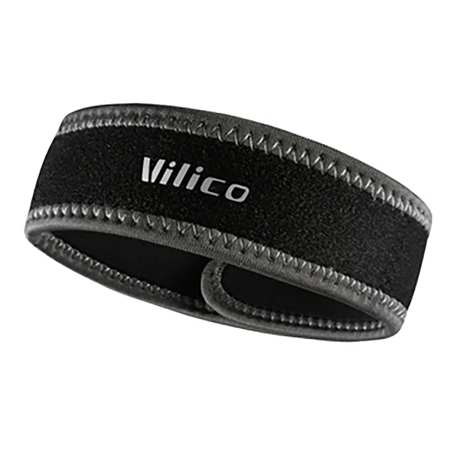 Cinturino per rotula nero traspirante, cinturino per rotula regolabile con velcro, unisex, adatto per fitness, corsa, ciclismo e uso quotidiano